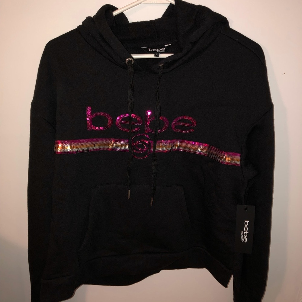 Bebe sport black hoodie small